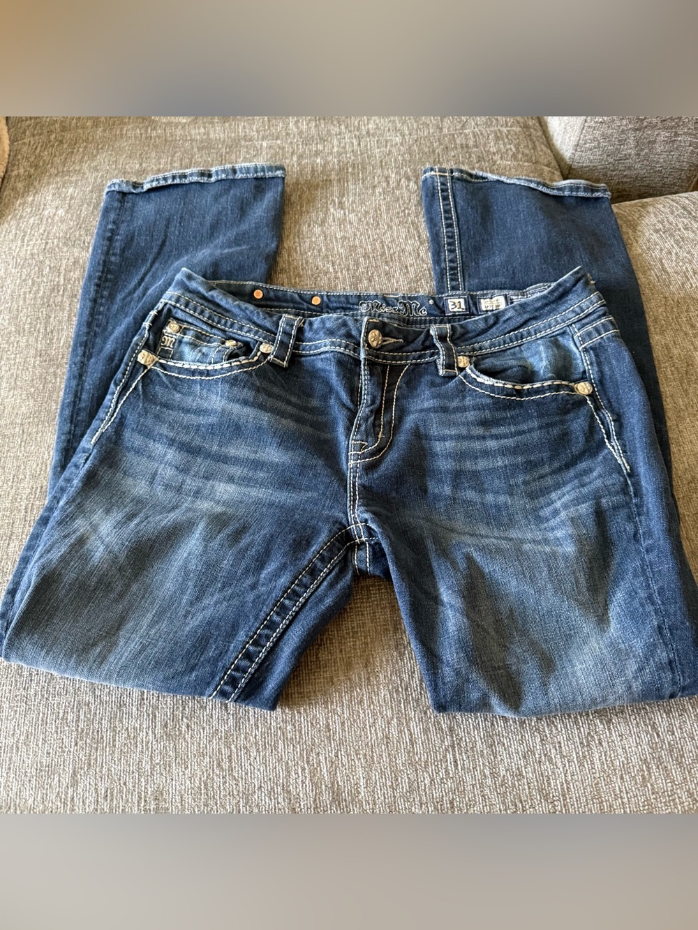 Miss Me Mid-Rise Easy Boot Jeans Size 31